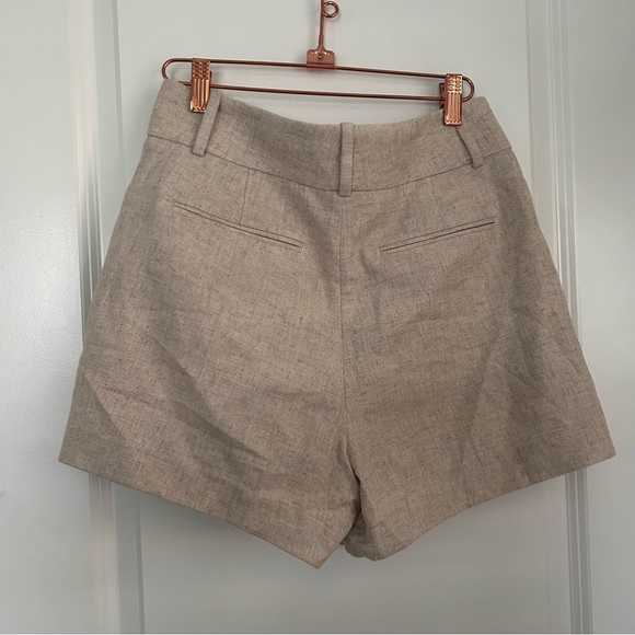 Reiss Tan High Waist Shorts with Tailored Fit - Picture 5 of 10